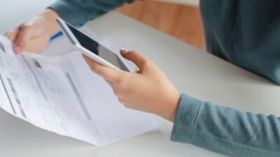 Covid digital certificate. Health digital passport app on mobile phone