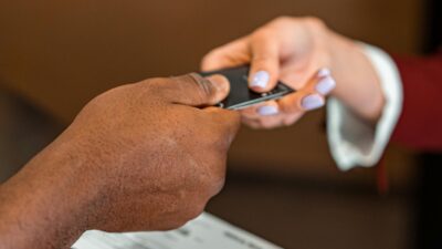 Top view online shopping concept