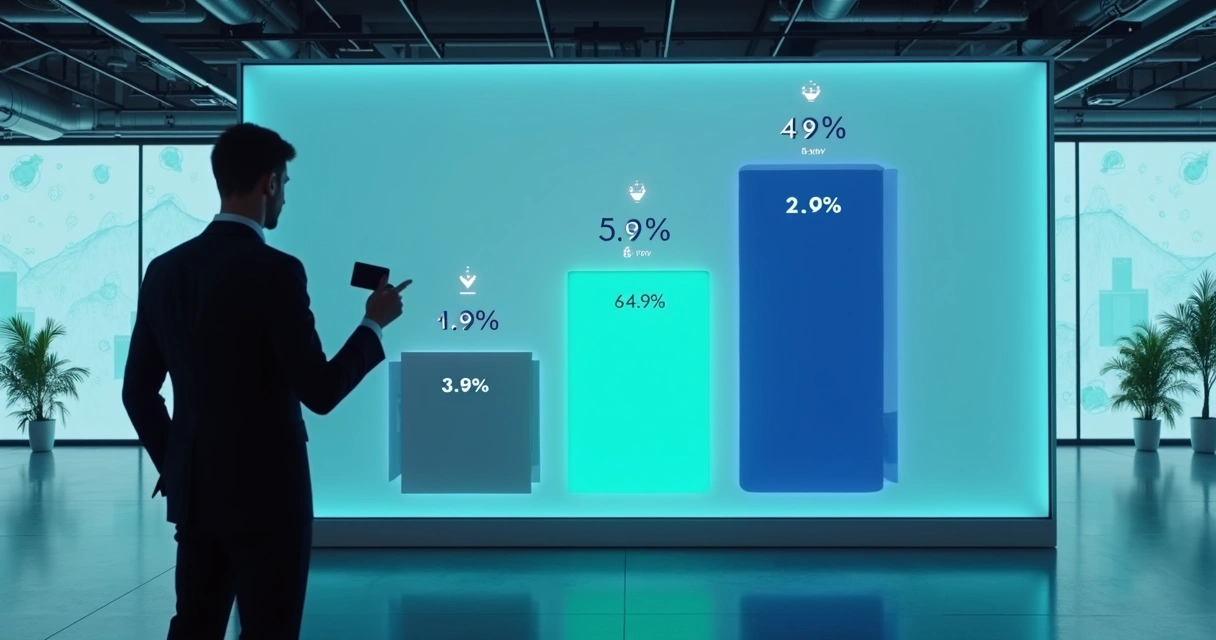Painel digital comparando taxas de apps de pagamento e destacando a opção mais barata